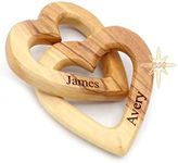 Customized Gifts, Olive Wood Hearts