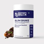 NUTRUTH-High Protein Meal Replacement Chocolate Hazelnut Flavoured Slim Shake | 21 Gm Protein/Serving | Weight Control & Management Protein Shake (500 Gm)