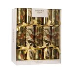 Luxury Christmas Crackers with Fun Novelty Gifts - Family Christmas Crackers for Christmas Parties and Decorations - Multicolour Christmas Cracker Kit (Robin & Pine)