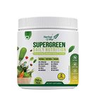 HerbalValley Supergreen Powder | Plant based Nutritional | With Spirulina | Amla | Alfalfa | Beetroot | 35 Servings | 250grm