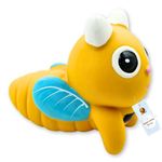 Foodie Puppies Dog Squeaky Chew Latex Rubber Toy - (Bee) | for Small Dogs & Puppies | Durable, Soft, Animal Design, Fetch & Chew Safe Play Toy | Reduce Separation Anxiety (Size: 11cm)