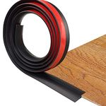 Floor Transition Strip Self Adhesive Carpet & Flooring Transitions Edging Trim Strip PVC Threshold Transitions Suitable for Threshold Height Less Than 5mm (6.56Ft, Black)