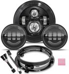 TRUCKMALL 7 inch LED Headlight, 4.5