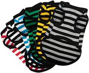 Paiaite 6 Pieces Dog Striped Shirt 