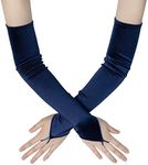 BABEYOND Long Opera Party 20s Satin Gloves Stretchy Adult Size Elbow Length