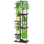 Plant Stand Indoor,Bamboo Plant Stand 6 Tier 7 Potted Multiple Plant Pot Holder Indoor Clearance,Corner Tall Plant Shelf Display for Outdoor Patio Garden Balcony Living Room