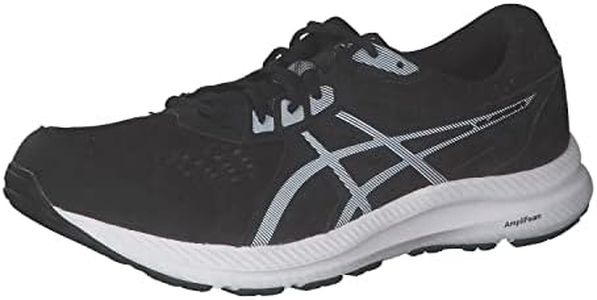 ASICS Men GEL Contend 8 Mens Running Shoes Black/White 9 (44)