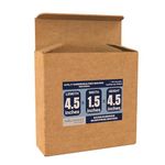 SECUREMENT® 3 Ply Corrugated Box for packing for Secure Shipping, Moving, Courier & Goods Transportation - 4.5 x 4.5 x 1.5 inches (100 Boxes)