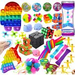 Fidget Toy Set Sensory Fidget Toy Set for Kids Squeeze Sensory Fidget Anti Stress Reliever Silicone Fun Toy