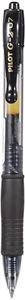 Pilot G-2 Retractable Fine Gel Pen, Nib Size 0.7 mm, Black (BL-G2-7-B)