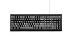 HP Keyboard 100 - Wired USB with Height Adjust & Number Pad. Compatible with Windows PC, Notebook, Laptop, Mac