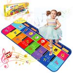 Toys for 1 2 3 4 5 6 Year Old Girls Boys, Piano Mat Gifts for Girls Kids Toddler Toys 1-6 Year Old Girl Boys Toys Age 2-5 Gifts Gifts for 1-6 Year Old Girls Boys Birthday Gifts Present Musical Toys