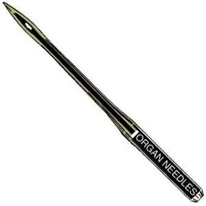 60 Organ 15X1SP HAX1SP Ball Point or Sharp Stretch Chrome Plated Elastic Home Sewing Machine Needle Flat Shank ~ Assorted Sizes 11,12 &14 (Ball Point (11, 12 &14))