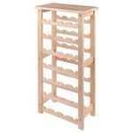 Winsome Wood 28-Bottle Wine Rack, Natural