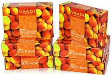Vaadi Herbals Super Value Perky Peach Soap with Almond Oil, 75gms x 6
