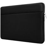 HEDUGO Laptop Sleeve Bag Compatible with 13 to 14 inches MacBook Air/Pro Chromebook Notebook Case with Zipper Accessory Pocket Padded Computer Pouch Cover Protective for 13” to 14” Laptop,Black