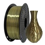 Silk Antique Gold PLA Filament 1.75 mm 1KG 3D Printer Filament Spool 3D Printing Materials Silky Shiny Old Gold Filament Metallic Metal Bronze Brass PLA CC3D Silk Filament