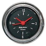 Auto Meter 2585 Traditional Chrome 2-1/16" 12 Volt Short Sweep Electric Quartz Clock with Second Hand