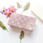 TOPSHELF Fancy Floral Decorative Box, Shagun Cash Box, Money Box, Cash Box, Jewellery Box, Money Box, Gaddi Box, Wedding And Engagement Cash Box, Gift Box (Light Pink)