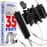 Holikme 35 Feet Dryer Vent Cleaning Brush, Lint Remover, Synthetic Brush Head, Use with or Without a Power Drill