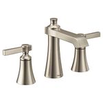 Moen TS6984BN Two 8 in. Widespread Lever Handle Bathroom Faucet Trim Kit Without Valve, Brushed Nickel