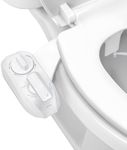 LUXE Bidet NEO 320 Plus - Patented Bidet Attachment for Toilet Seat, Innovative Hinges to Clean, Slide-in Install, Advanced 360° Self-Clean, Warm, Dual Nozzles, Feminine & Rear Wash (White)