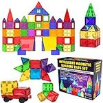 Desire Deluxe Magnetic Building Blocks Tiles STEM Toy Set 57PC – Kids Learning Educational Construction Toys for Boys Girls Present Age 3 4 5 6 7 Year Old - Gift