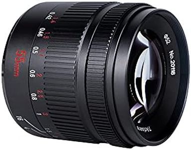7Artisans 55mm F1.4 II Lens Compact Mirrorless Cameras Manual Focus APS-C Portrait Lens for Canon EOS-M/EOS-M2/EOS-M3/EOS-M100/EOS-M5 EOS-M6/EOS-M50/EOS-M10/EOS-M200