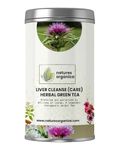 Nature Organica Liver Cleanse Tea | Liver Detox Tea | Liver Care Green Tea With Harad, Milk Thistle,Manjistha, Ashwagandha, Rose Petals, Pippali | Milk Thistle Tea 100gm