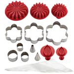 Cake Boss Flower Cake Kit Decorating Tools, Stainless Steel