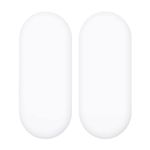 2X Jersey 100% Cotton Moses Basket Fitted Sheet/Baby Oval Shape Sheets (White)