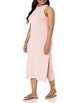 The Drop Women's Gabriela High-Neck A-Line Side-Slit Maxi Dress, Ice Pink, S