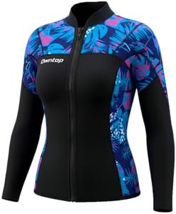 Owntop Women Wetsuit Top, 2mm Thermal High Stretch Neoprene