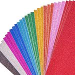 BigOtters 30 Sheets Glitter Cardstock Paper, A4 Sparkly Paper Premium Craft Cardstock Self-Adhesive Glitter Sticker Paper for Art Projects Gift Wrapping Party Decorations 10 Colors 250gsm