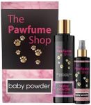 The Pawfume Shop - Baby Powder, Gift Set - Premium Dog Perfume Spray 100ml & Shampoo 250ml - Fresh, Clean and healthy - Gentle on Skin - Suitable for all Breeds & Sizes