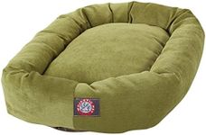 Majestic Pet 24 inch Apple Villa Collection Micro Velvet Bagel Dog Bed by Products