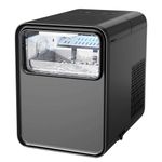 Portable Ice Maker Machine, Nugget Ice Production, Countertop Model, 12kg/24H, Ready in 6 Mins, Self-Cleaning, Ideal for Home, Kitchen, Parties & Events