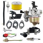 Carburetor Set for Honda GX120 GX140 GX160 GX200 5.5HP 6.5HP Engines 16100-ZE1-825 16100-ZH8-W61 with Air Filter Ignition Coil and Spark Plug
