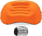 Alpcour Camping Pillow – Large, Inflatable, Ultralight Sleeping Pillow with Easy Blow Up Design, Soft Waterproof Exterior Cover and Compact Carry Case for Hiking, Backpacking, Airplane Travel & More