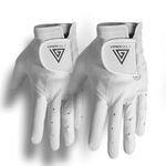 VIPERGOLF Men’s Tour Pro Cabretta Leather Golf Glove - Left Hand | 100% Made in India (Pack of 2) (Medium Large)