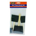 Rustins Poly Foam Brushes - Professional Grade Paint Applicators for Smooth Finishes