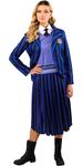 Rubie's Women's Wednesday Nevermore School Uniform Costume, Blue, Small