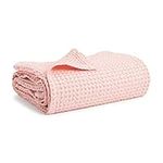 Simka Rose Baby Luxury Waffle Blanket - Super Soft Cellular Baby Blanket - Essentials for Newborn - 100% Cotton - Pram Blanket, Swaddle Blanket, Quilt for Newborn Baby - Cot Bed, Pram, Travel, Moses