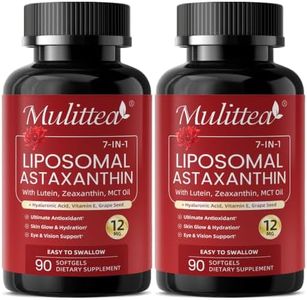 Liposomal Astaxanthin 12mg with Hyaluronic Acid & Lutein for Skin & Eye