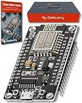 AZDelivery NodeMCU WiFi Lolin V3 ESP8266 ESP-12F Internet Development Board Module (32mbit) Flash Memory Chip Series Port Adapter with CH340 compatible with Arduino Including E-Book!