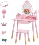 BRINJOY Kids Vanity Set with Lighte