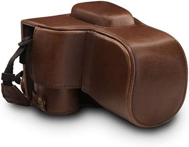 MegaGear Nikon D3500 Nikon D3500 Camera Case MegaGear MG1536 Nikon D3500 Ever Ready Leather Camera Case and Strap - Dark Brown, Dark Brown (MG1536)