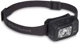 BLACK DIAMOND Storm 500-R Rechargeable LED Headlamp, Waterproof and Dimmable for Camping, Hiking, Running, Hunting, Work with Red Light Headlamp Mode, Black