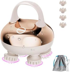 COMFIER Scalp Massager Head with 8 Claws,3 kneading Modes,Waterproof Hair Massage for Deep Cleansing,Cordless Body Cat Head Scratcher,Christmas Gifts for Women,Men