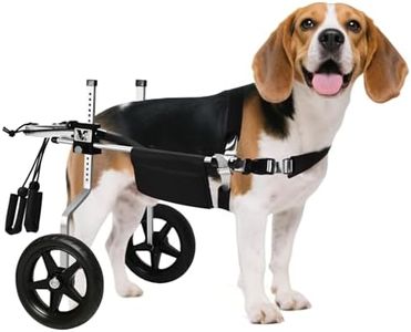 Virbraroo Dog Wheelchair for Back Legs – Lightweight Adjustable Mobility Aid for Medium & Large Dogs - Ideal for IVDD, Arthritis & Injury Recovery